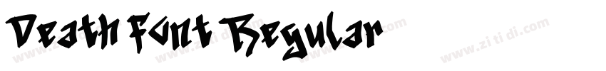 Death Font Regular字体转换